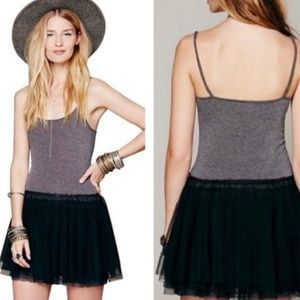 Free People mini tutu slip dress